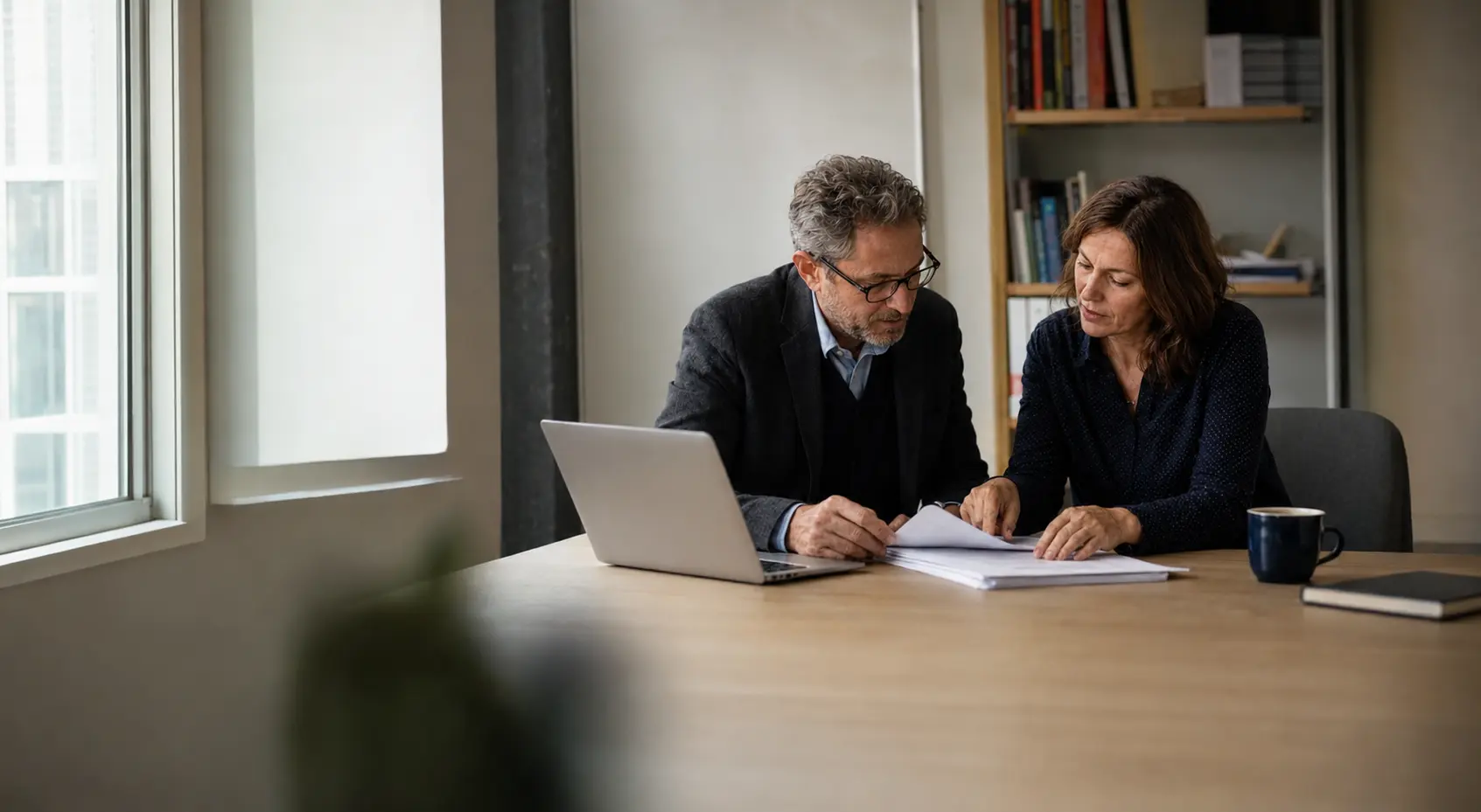 Research operations colleagues reviewing an award together